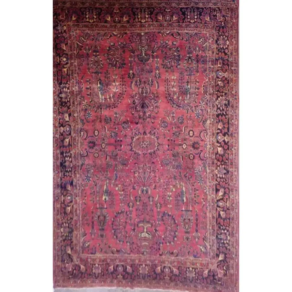 One Of The Kind Persian Sarough Rug 11'8" x 8'8" zandirugs